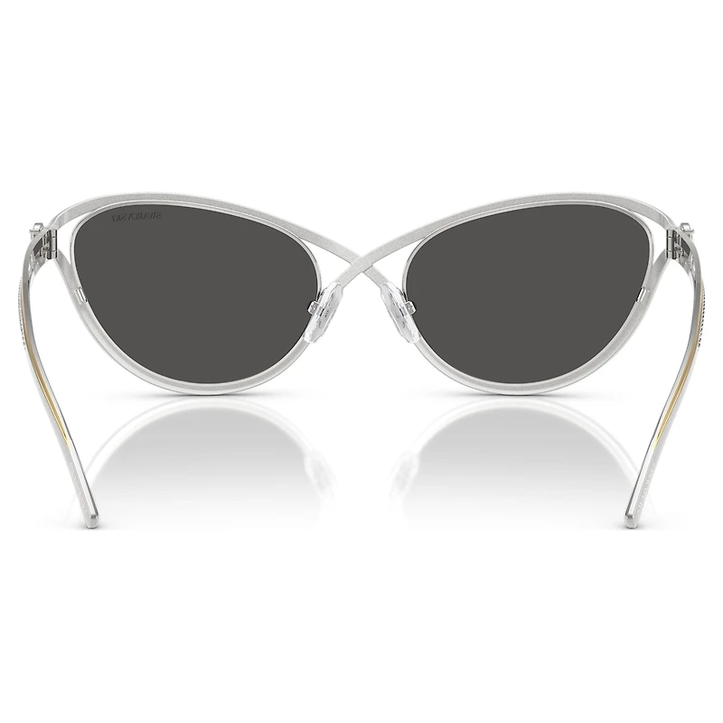 Sunglasses, Cat-Eye shape, SK7025, Silver Tone by SWAROVSKI
