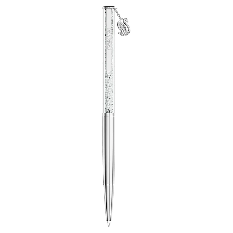 Crystalline ballpoint pen, Swan, Chrome plated