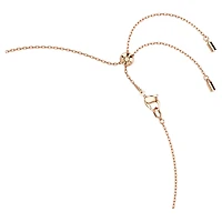 Constella necklace, Crystal pearl, Round cuts, White