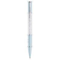 Crystalline ballpoint pen, Blue, Chrome plated by SWAROVSKI