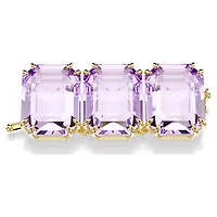 Millenia extender, Octagon cut, Purple, 18K gold finish