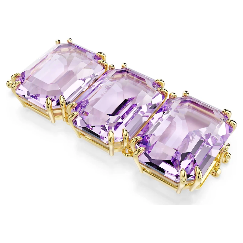 Millenia extender, Octagon cut, Purple, Gold-tone plated by SWAROVSKI