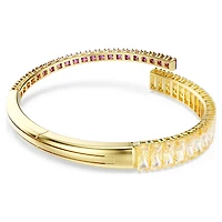 Matrix bangle, Mixed cuts, Multicoloured, Gold-tone plated by SWAROVSKI