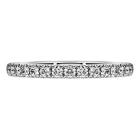 Eternity band ring, Lab-grown diamonds 0.4 ct tw, Round shape, Sterling silver by SWAROVSKI