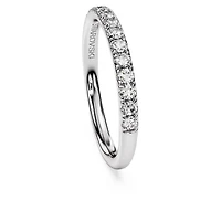 Eternity band ring, Lab-grown diamonds 0.4 ct tw, Round shape, Sterling silver by SWAROVSKI