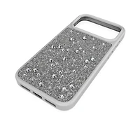 High smartphone case, Flat Back crystals, iPhone® 17 Pro Max, Silver Tone by SWAROVSKI