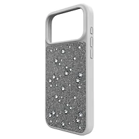 High smartphone case, Flat Back crystals, iPhone® 17 Pro Max, Silver Tone by SWAROVSKI