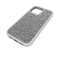 High smartphone case, Flat Back crystals, iPhone® 17, Silver Tone by SWAROVSKI