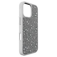 High smartphone case, Flat Back crystals, iPhone® 17, Silver Tone by SWAROVSKI
