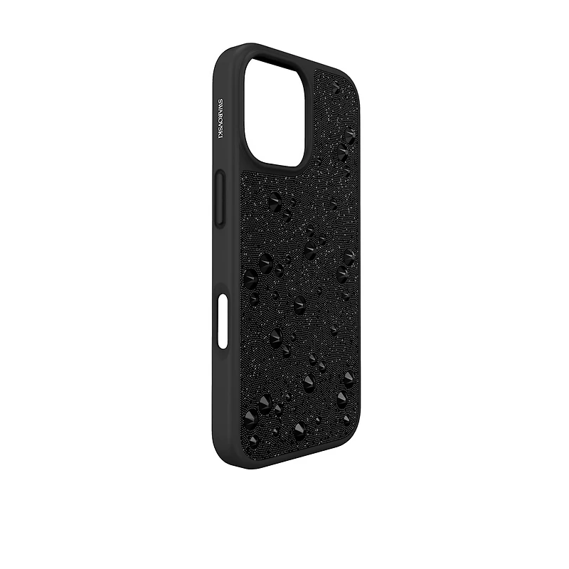 High smartphone case, Flat Back crystals, iPhone® 17, Black by SWAROVSKI