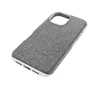 High smartphone case, iPhone® 17, Silver tone by SWAROVSKI