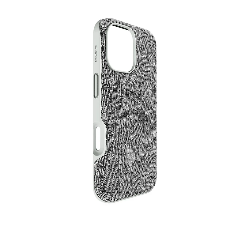 High smartphone case, iPhone® 17, Silver Tone by SWAROVSKI