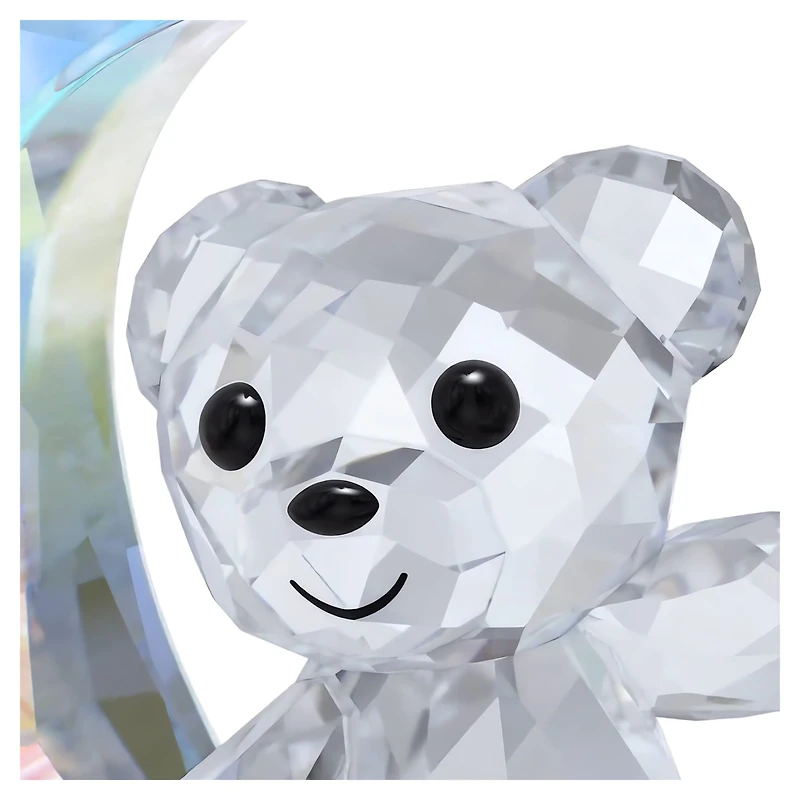 Kris Bear Moon Ornament, White