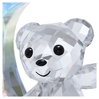 Kris Bear Moon Ornament, White