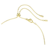 Constella necklace, Mixed cuts, Green, Gold-tone plated by SWAROVSKI