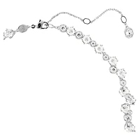Constella necklace, Mixed cuts, Clasp, White, Rhodium plated by SWAROVSKI