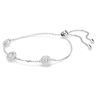 Una Angelic bracelet, Round cut, Double sided motifs, White, Rhodium plated by SWAROVSKI