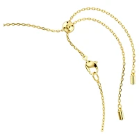 Idyllia necklace, Crystal pearl, Mixed cuts, Flower, Multicoloured, 18K gold finish