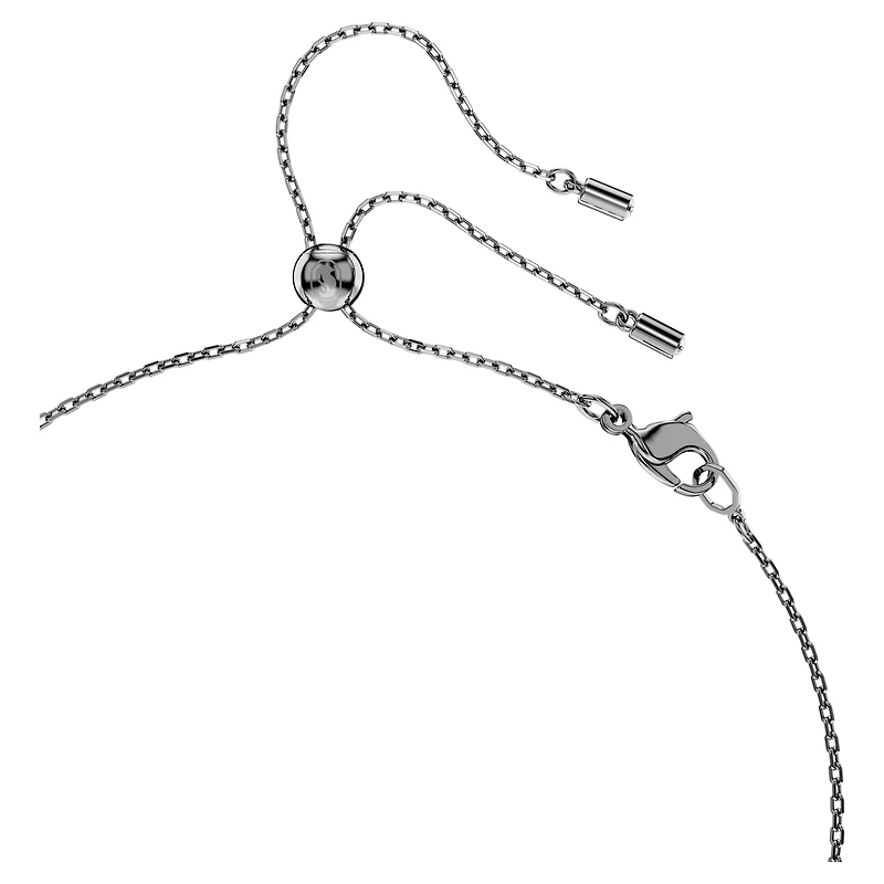 Mesmera pendant, Mixed cuts, Grey, Ruthenium plated by SWAROVSKI