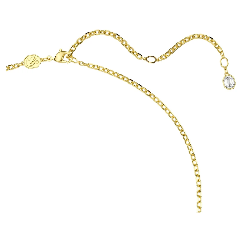 Gema pendant and brooch, Yellow, Gold-tone plated by SWAROVSKI