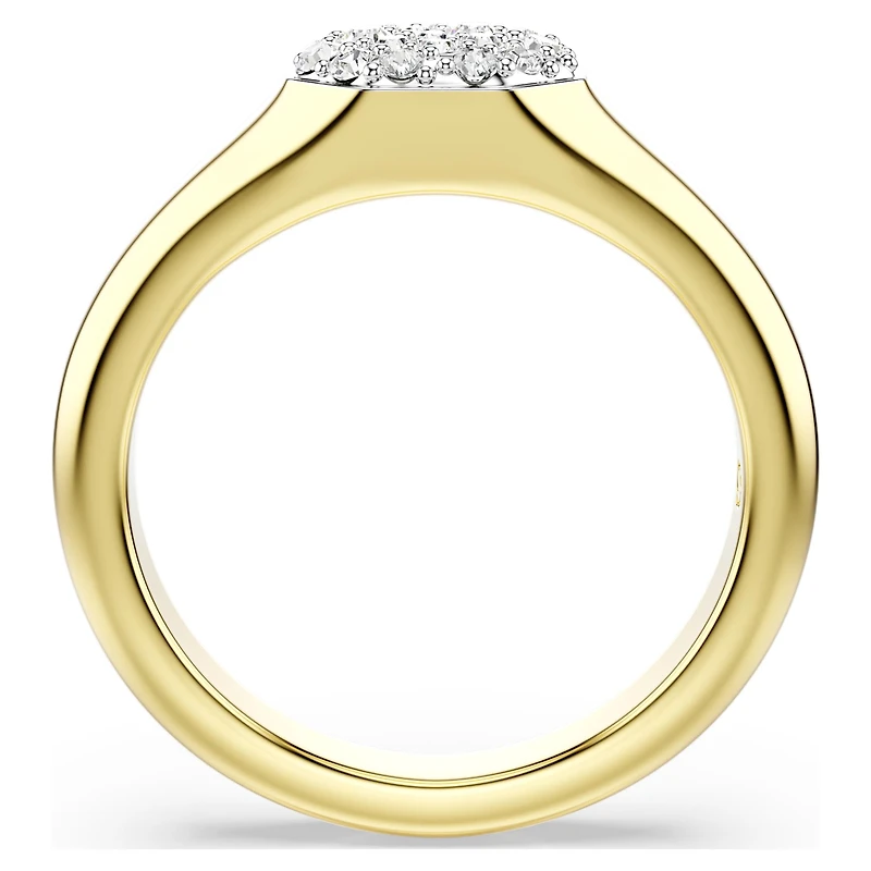 Dextera ring, Mixed cuts, White, Gold-tone plated by SWAROVSKI