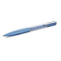 Crystalline ballpoint pen, ReCreated™ crystals, Blue, Blue lacquered, chrome plated by SWAROVSKI