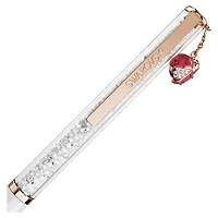 Crystalline ballpoint pen, Ladybug, White, Red lacquered, Rose gold-tone plated by SWAROVSKI