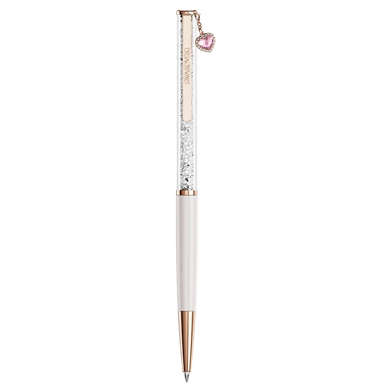 Crystalline ballpoint pen, Heart, Pink, Pink lacquered, rose gold-tone plated by SWAROVSKI