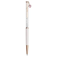 Crystalline ballpoint pen, Heart, Pink, Pink lacquered, rose gold-tone plated by SWAROVSKI