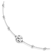 Una Angelic pendant, Round cut, Double sided motifs, White, Rhodium plated by SWAROVSKI