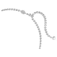 Una Angelic choker, White, Rhodium plated by SWAROVSKI