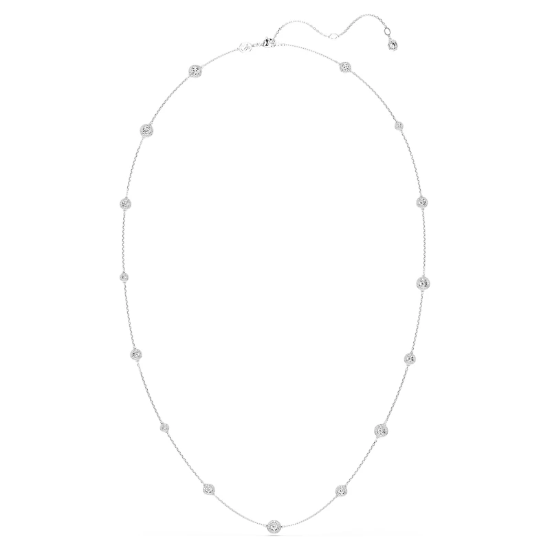 Una Angelic strandage, Round cut, White, Rhodium plated by SWAROVSKI