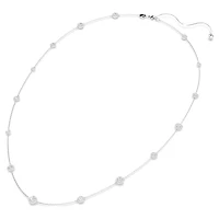 Una Angelic strandage, Round cut, White, Rhodium plated by SWAROVSKI