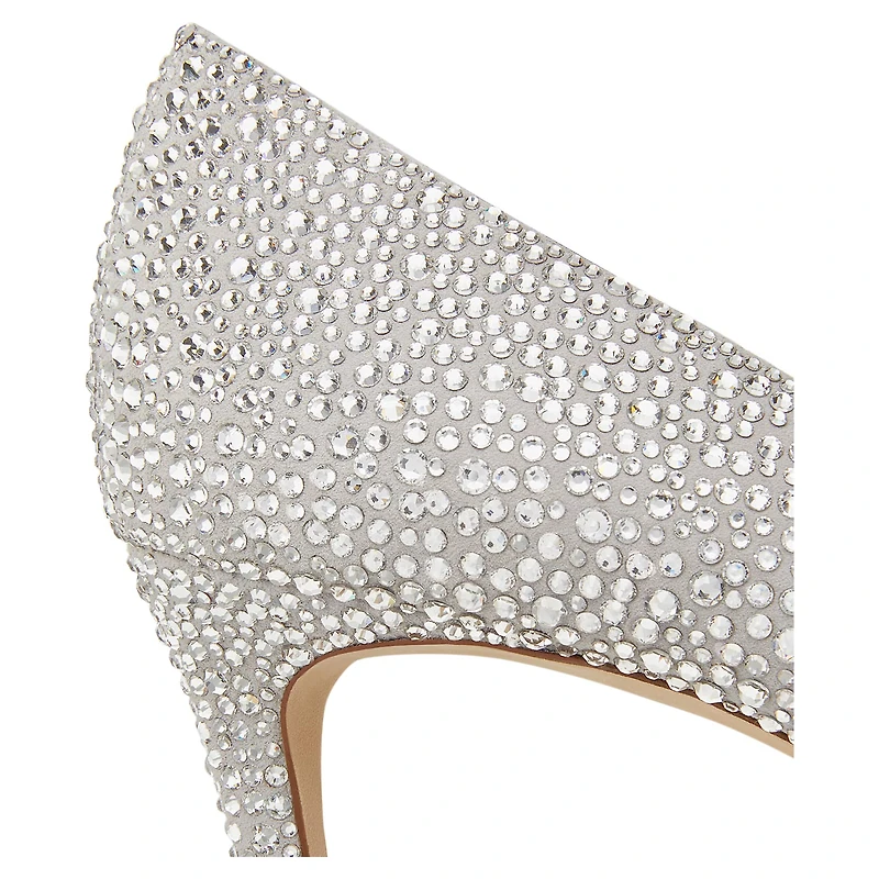Stuart WEITZMAN Power Shine pump, White by SWAROVSKI