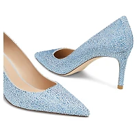 STUART WEITZMAN Stuart Power Shine pump, Blue by SWAROVSKI