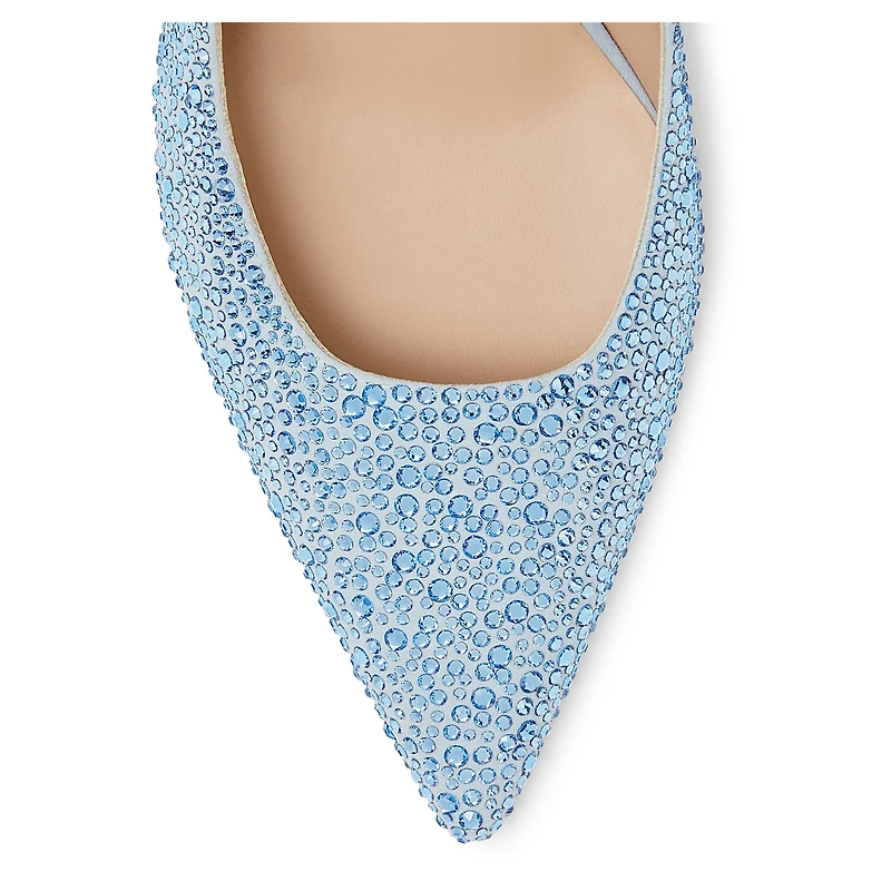 STUART WEITZMAN Stuart Power Shine pump, Blue by SWAROVSKI
