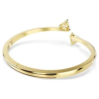 Mesmera Attract bangle, Heart, White, Gold-tone plated by SWAROVSKI