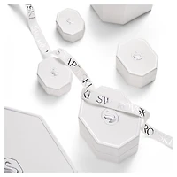 Octagon stud earrings, Lab-grown diamonds 1.0 ct tw, Octagon shape, 14K white gold by SWAROVSKI