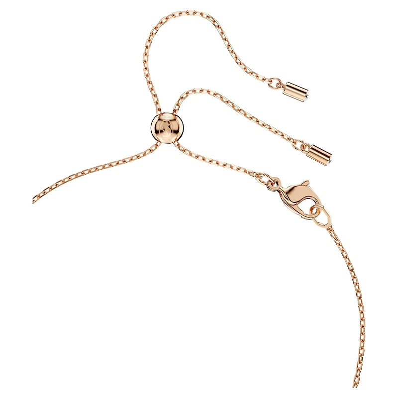 Mesmera set, Pear cut, Round cut, White, 18K rose gold finish