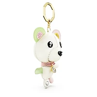 Teddy bag charm, Bear, Multicoloured, Gold-tone plated by SWAROVSKI
