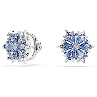Magic set, Snowflake, Blue, Rhodium plated by SWAROVSKI