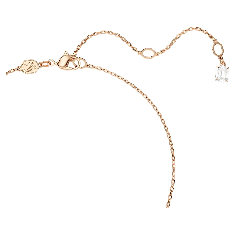 Mesmera set, Pear cut, Octagon cut, White, 18K rose gold finish