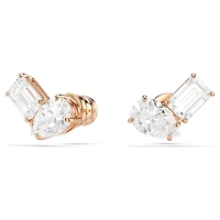 Mesmera set, Pear cut, Octagon cut, White, 18K rose gold finish