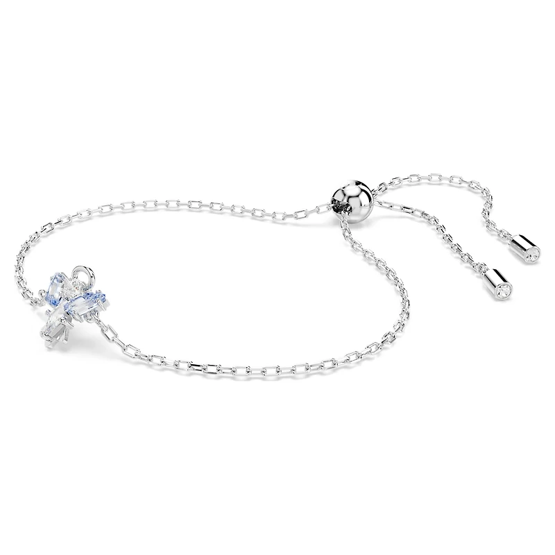 Magic bracelet, Angel, Blue, Rhodium plated by SWAROVSKI