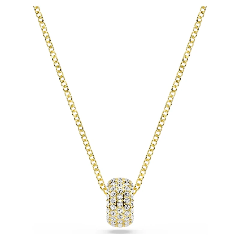 Dextera pendant, White, 18K gold finish