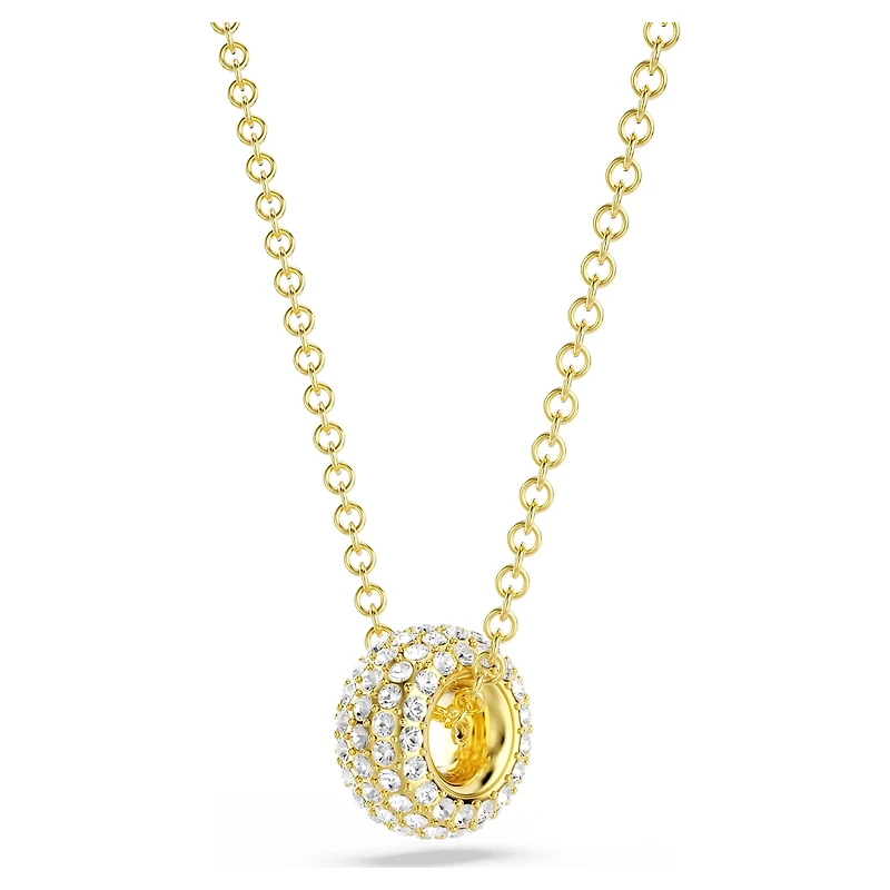 Dextera pendant, White, 18K gold finish