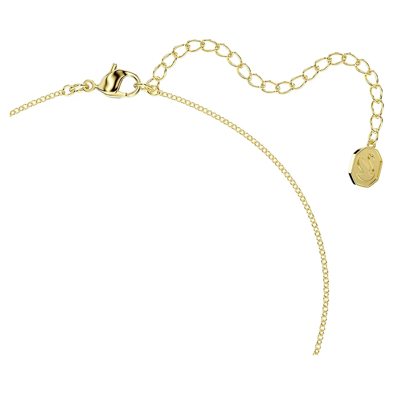Dextera pendant, White, 18K gold finish