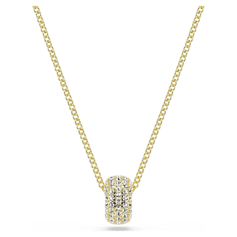 Dextera pendant, White, 18K gold finish