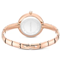 Sublima bangle watch, Swiss Made, Metal bracelet, Rose gold tone, Rose gold-tone finish by SWAROVSKI