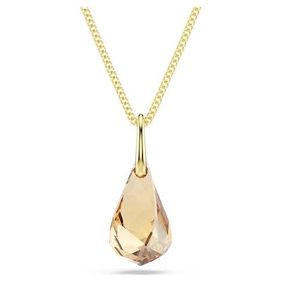 Energic pendant, Brown, 18K gold finish